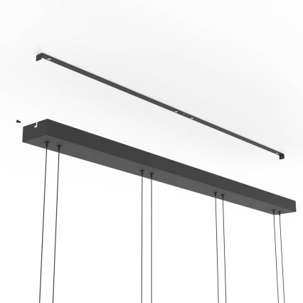 Eglo - LED luster s mogućnošću prigušivanja na sajli 4xLED/5,8W/230V crna/zadimljena