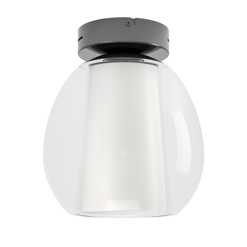 Eglo - prigušivo LED stropno svjetlo LED/5,5W/230V + LED/1,6W 2200-6500K promjer 25 cm crni krom + daljinski upravljač