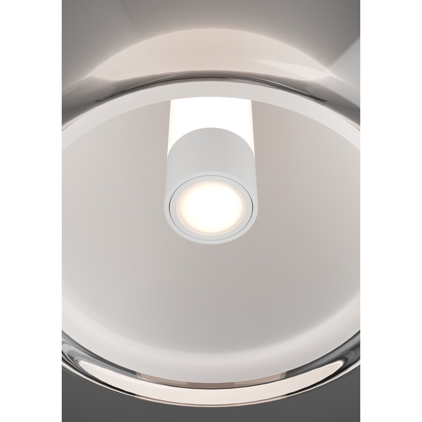 Eglo - prigušivo LED stropno svjetlo LED/5,5W/230V + LED/1,6W 2200-6500K promjer 25 cm crni krom + daljinski upravljač