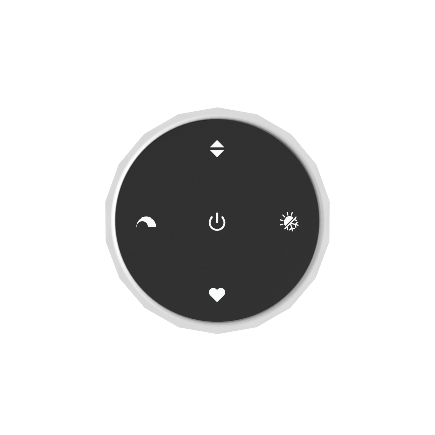 Eglo - prigušivo LED stropno svjetlo LED/5,5W/230V + LED/1,6W 2200-6500K promjer 25 cm crni krom + daljinski upravljač