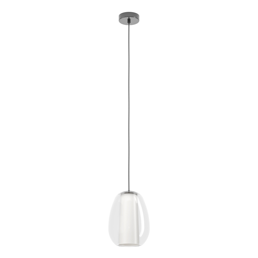 Eglo - LED luster s mogućnošću prigušivanja na sajli LED/7W/230V + LED/1,6W 2200-6500K crni krom