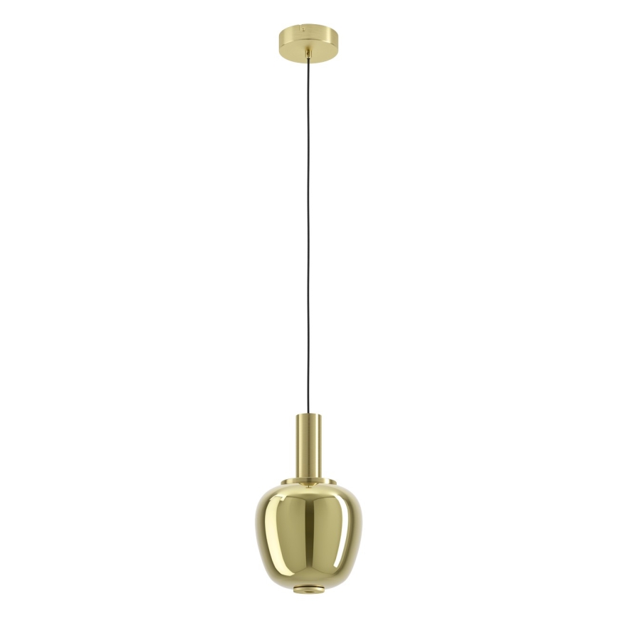 Eglo - LED luster na sajli s mogućnošću prigušenja LED/5,5W/230V + LED/1,6W 2200-6500K Ø 21 cm zlatna