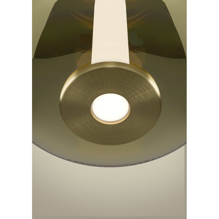 Eglo - LED luster na sajli s mogućnošću prigušenja LED/5,5W/230V + LED/1,6W 2200-6500K Ø 21 cm zlatna