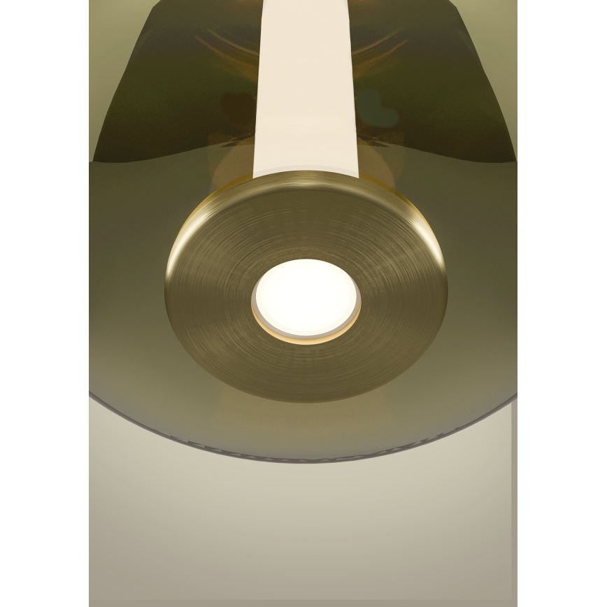 Eglo - LED luster s mogućnošću prigušivanja na sajli LED/6W/230V + LED/1,6W 2200-6500K Ø 25 cm zlatni