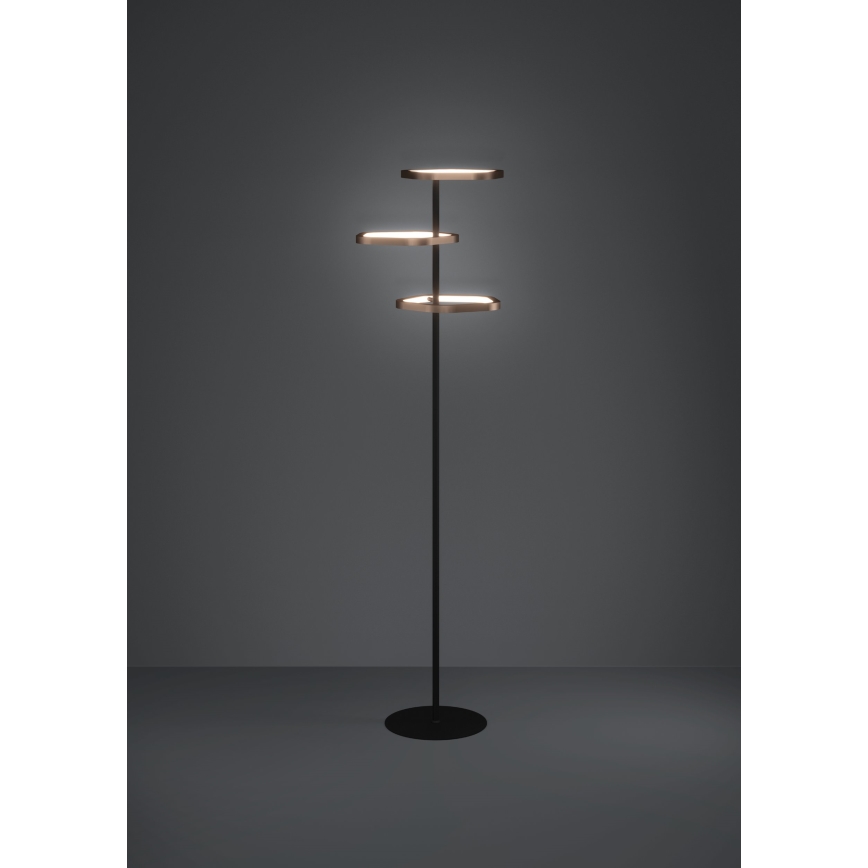 Eglo - LED prigušiva podna lampa LED/20W/230V 2200-6500K mesing