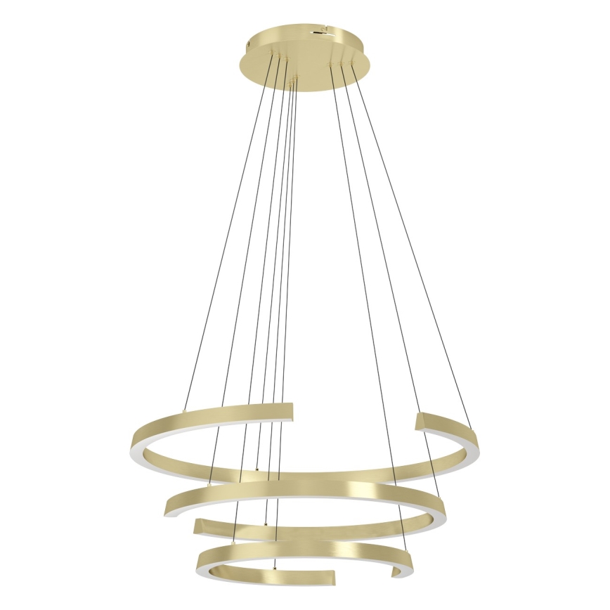 Eglo - LED luster na sajli s mogućnošću prigušivanja LED/50W/230V 2200-6500K zlatna + daljinski upravljač