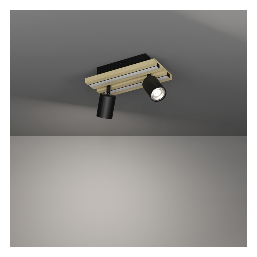 Eglo - LED spot svjetlo 2xLED/2,2W/230V + 2xLED/1,2W + 2xLED/2W bež/crna
