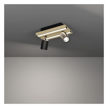 Eglo - LED reflektor 2xLED/2,2W/230V + 2xLED/1,2W + 2xLED/2W bež/crna