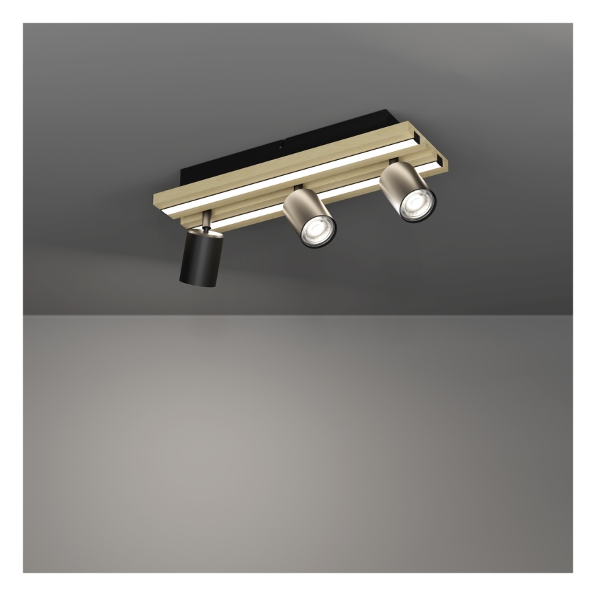 Eglo - LED reflektorska svjetiljka 3xLED/2,2W/230V + 2xLED/1,2W + 2xLED/2W bež/crna