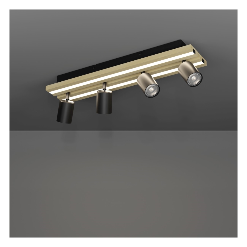 Eglo - LED spot svjetiljka 4xLED/2,2W/230V + 2xLED/1,2W + 2xLED/2W bež/crna