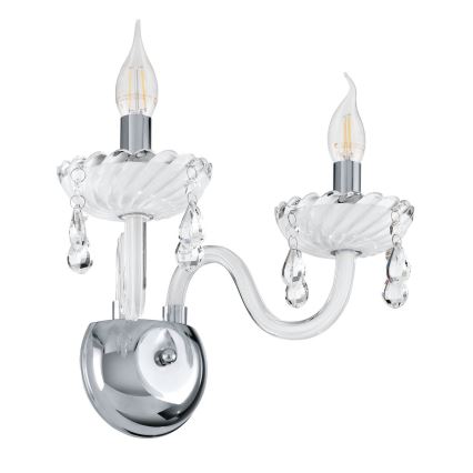 Eglo 39116 - Zidna svjetiljka CARPENTO 2xE14/40W/230V