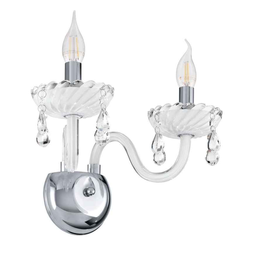 Eglo 39116 - Zidna svjetiljka CARPENTO 2xE14/40W/230V