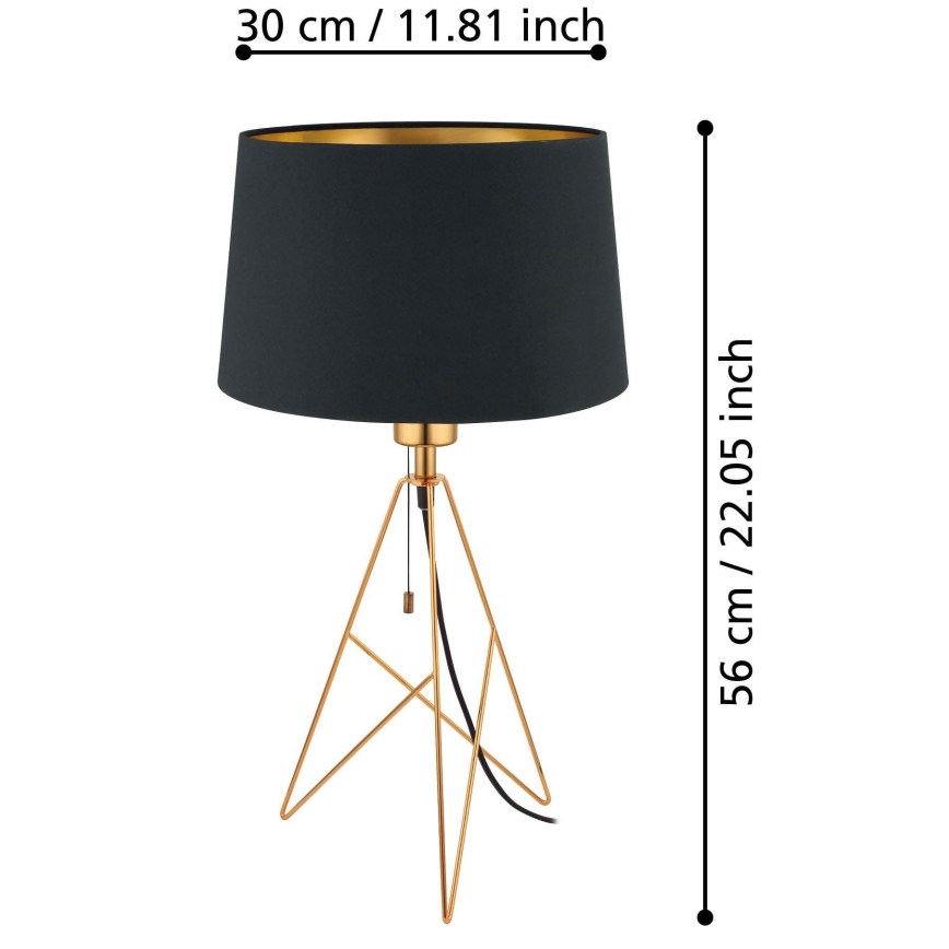 Eglo - Stolna lampa 1xE27/60W/230V