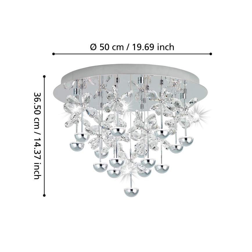 Eglo - LED prigušivo stropno svjetlo LED/27W/230V