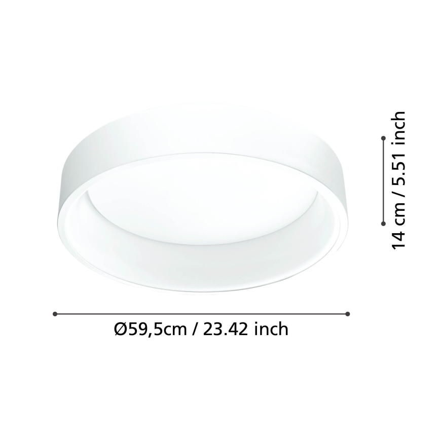 Eglo - LED Prigušiva stropna svjetiljka 1 LED/35,2W/230V