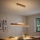 Eglo 39344 - LED luster na sajli CLIMENE LED/17W/230V + LED/4,2W hrast