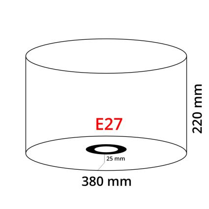 Eglo 39366 - Abažur NADINA 1 E27 promjer 38 cm zelena