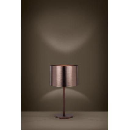 Eglo - Stolna lampa 1xE27/60W/230V bakrena