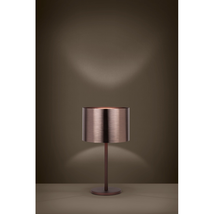 Eglo - Stolna lampa 1xE27/60W/230V bakrena