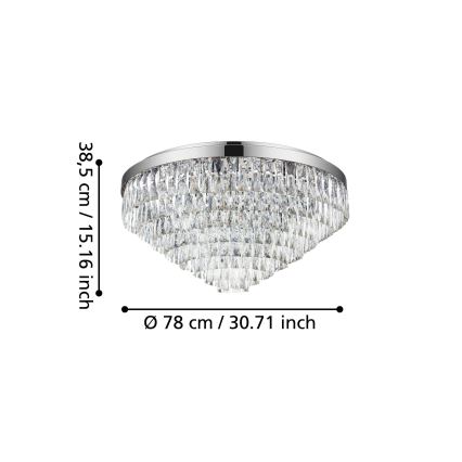 Eglo - Stropna svjetiljka 16xE14/40W/230V