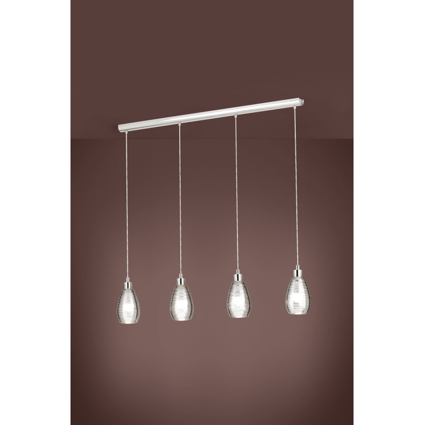 Eglo - Luster na sajli 4xE27/60W/230V