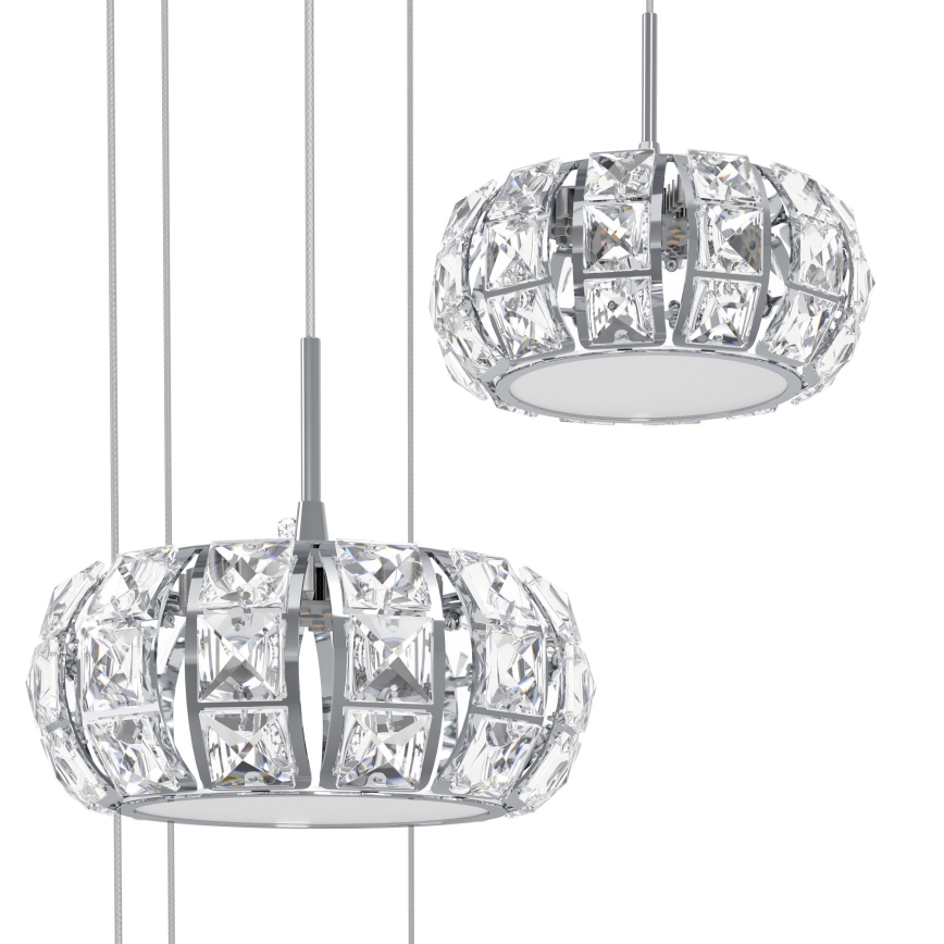 Eglo - LED Kristalni prigušivi luster na sajli 17xLED/4,5W/230V