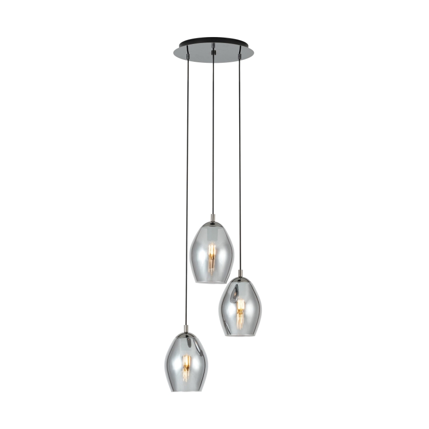 Eglo - Luster na sajli 3xE27/60W/230V dimna