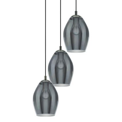 Eglo - Luster na sajli 3xE27/60W/230V dimna