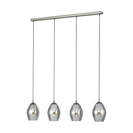 Eglo - Luster na sajli 4xE27/60W/230V dimna
