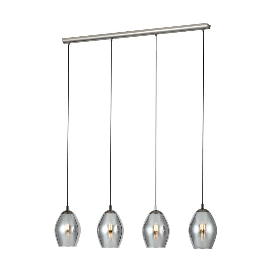 Eglo - Luster na sajli 4xE27/60W/230V dimna