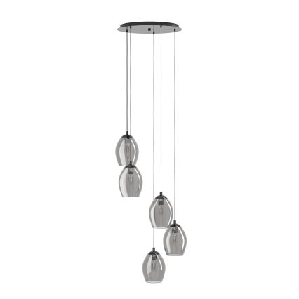 Eglo - Luster na sajli 5xE27/60W/230V dimna