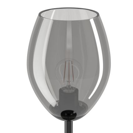 Eglo - Stolna svjetiljka 1xE27/60W/230V crna/zadimljena