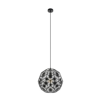 Eglo - Luster na sajli 1xE27/60W/230V pr. 41 cm crna