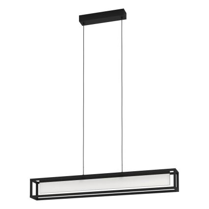 Eglo 39629 - LED luster na sajli GUALAJO, s mogućnošću prigušivanja, LED/27W/230V, crna