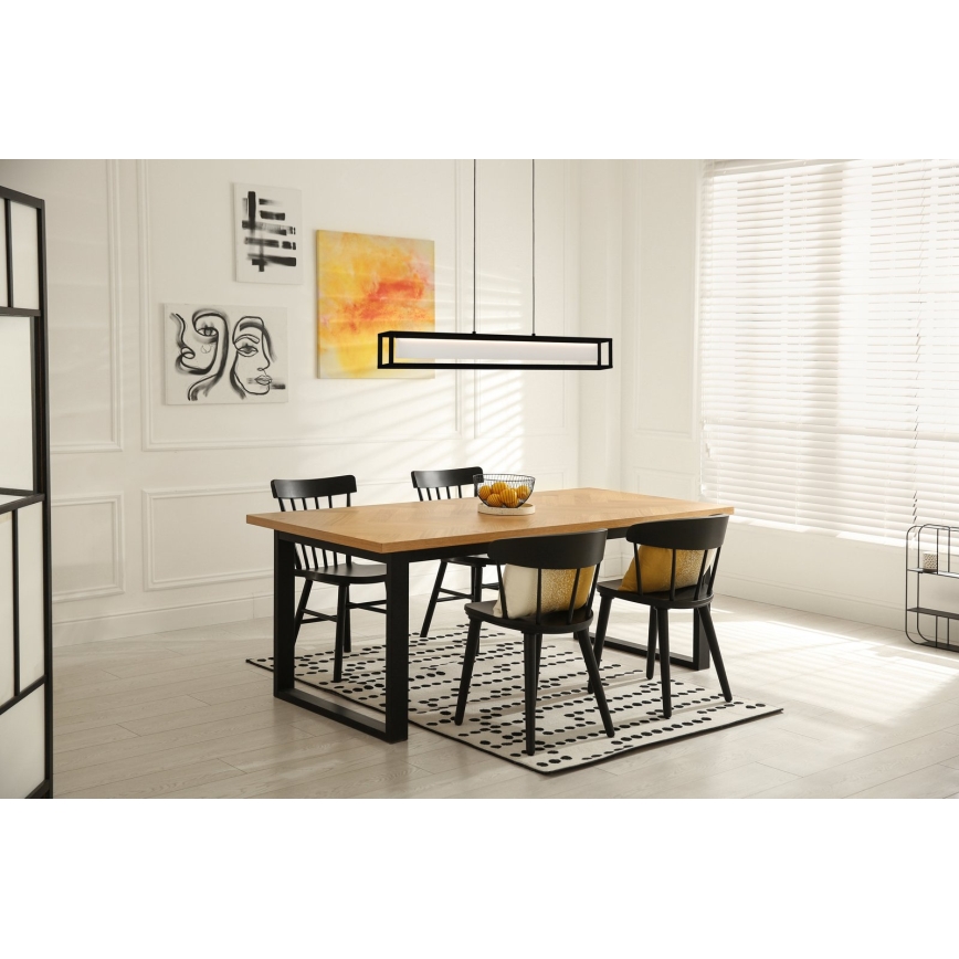 Eglo 39629 - LED luster na sajli GUALAJO, s mogućnošću prigušivanja, LED/27W/230V, crna