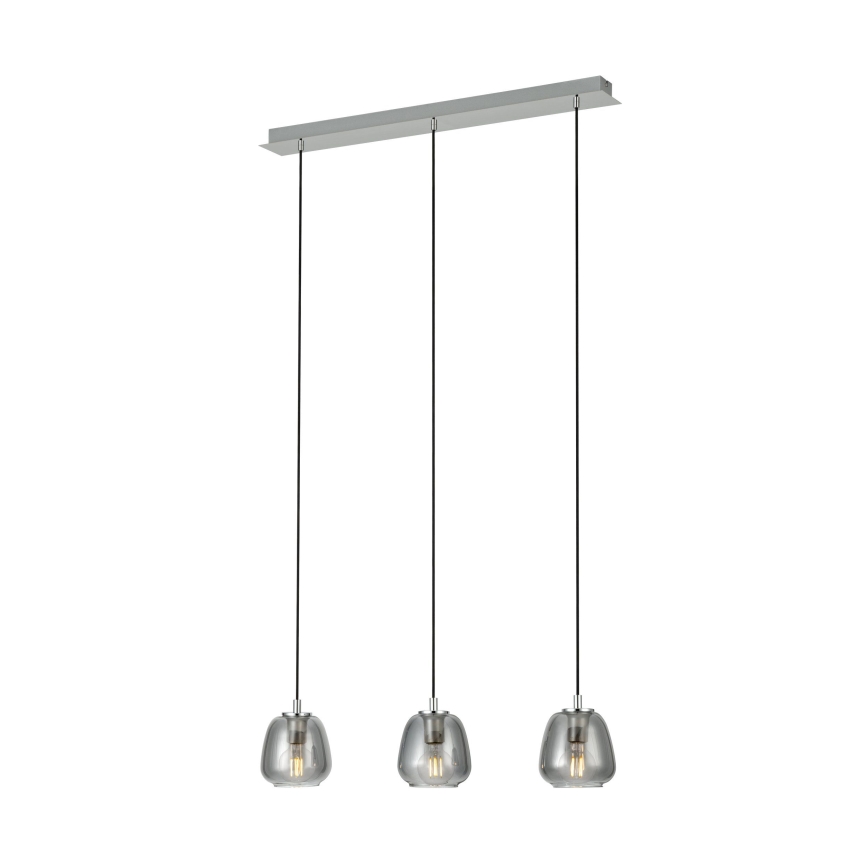 Eglo - Luster na sajli 3xE27/40W/230V dimna