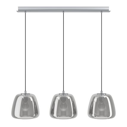 Eglo - Luster na sajli 3xE27/40W/230V dimna