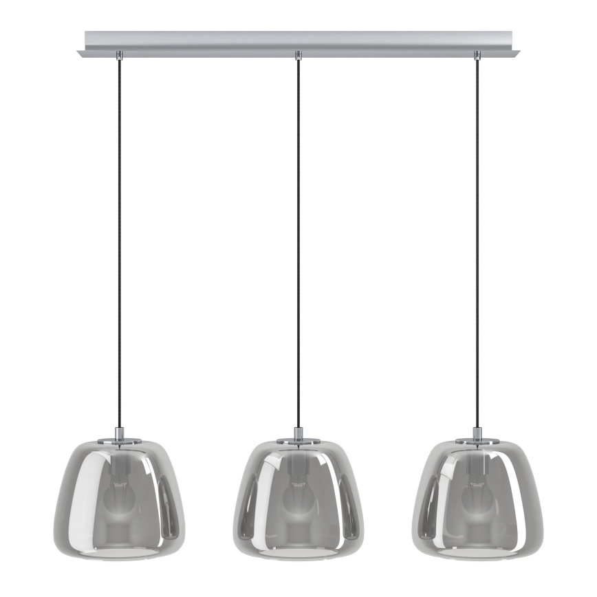 Eglo - Luster na sajli 3xE27/40W/230V dimna