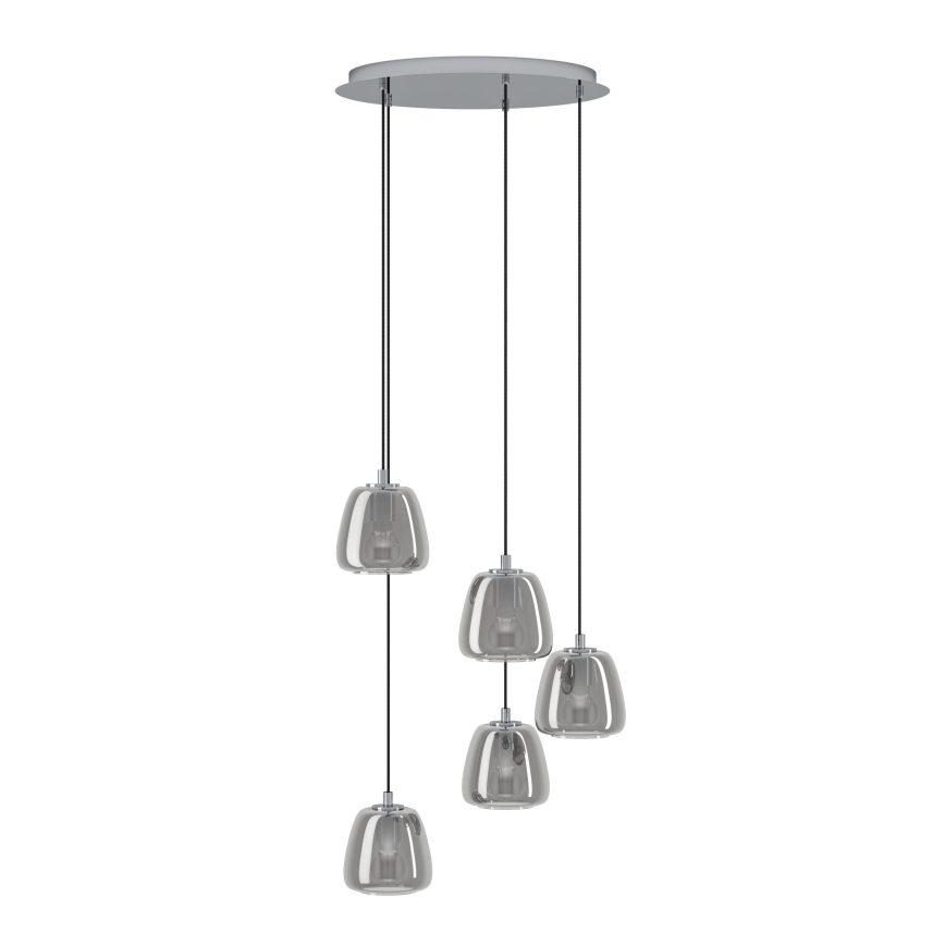 Eglo - Luster na sajli 5xE27/40W/230V dimna
