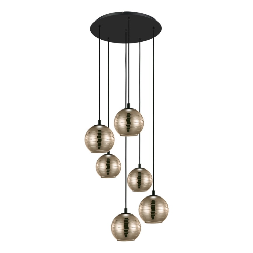 Eglo - Luster na sajli 6xE27/40W/230V