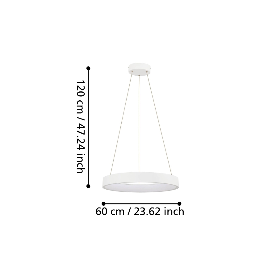Eglo - LED Prigušivi luster na sajli LED/34W/230V