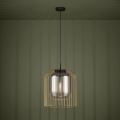 Eglo 39695 - Viseći luster na sajli CAMINATA 1xE27/40W/230V crna/zlatna