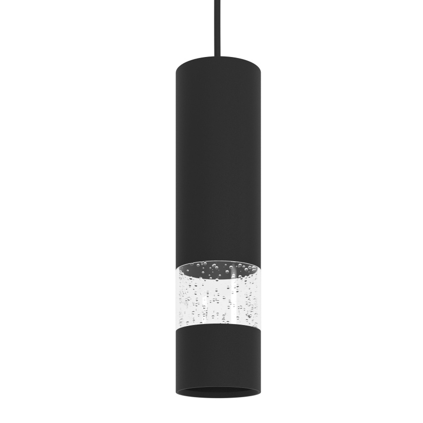 Eglo - LED Luster na sajli 1xGU10/4,6W/230V crna