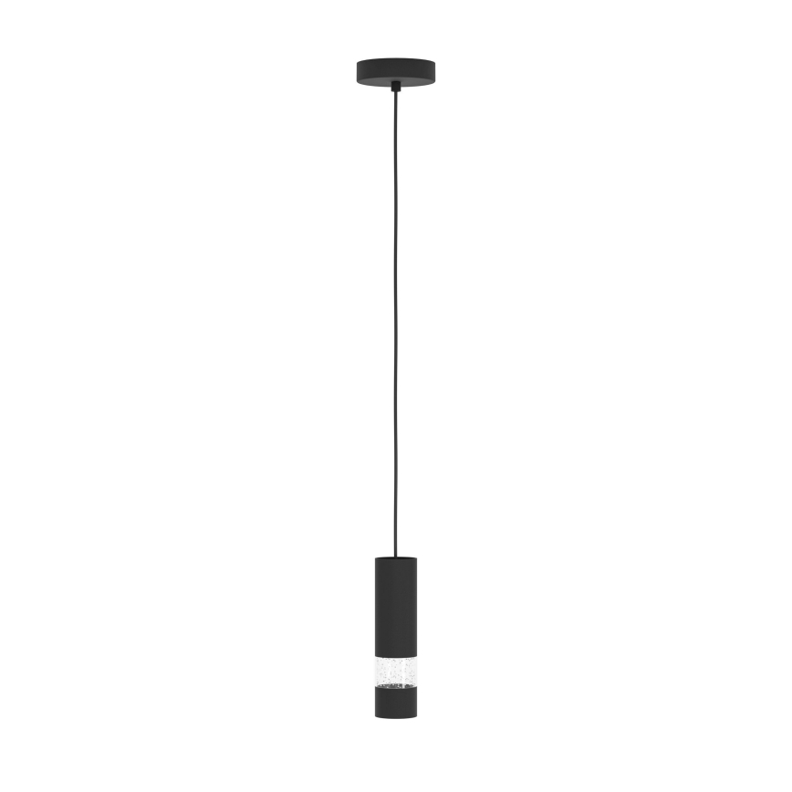 Eglo - LED Luster na sajli 1xGU10/4,6W/230V crna