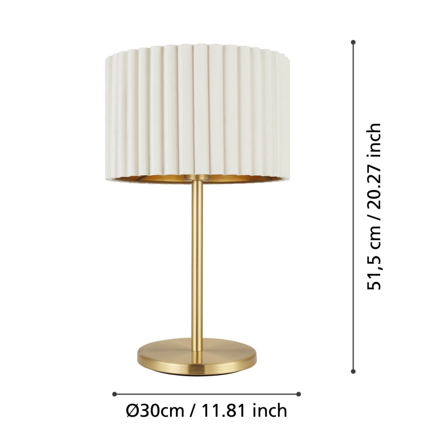 Eglo - Stolna lampa 1xE27/40W/230V bijela