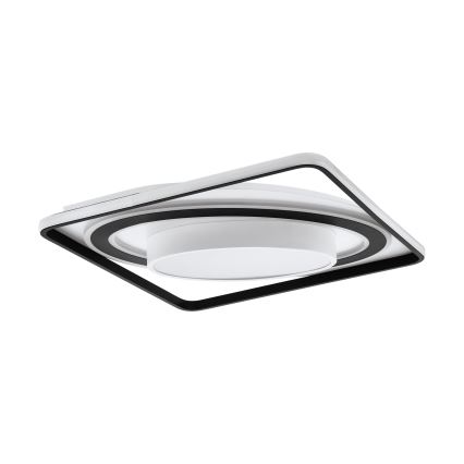 Eglo - LED Prigušiva stropna svjetiljka LED/21,5W/230V + LED/10,5W + LED/3W 3000-6500K crna + daljinski upravljač