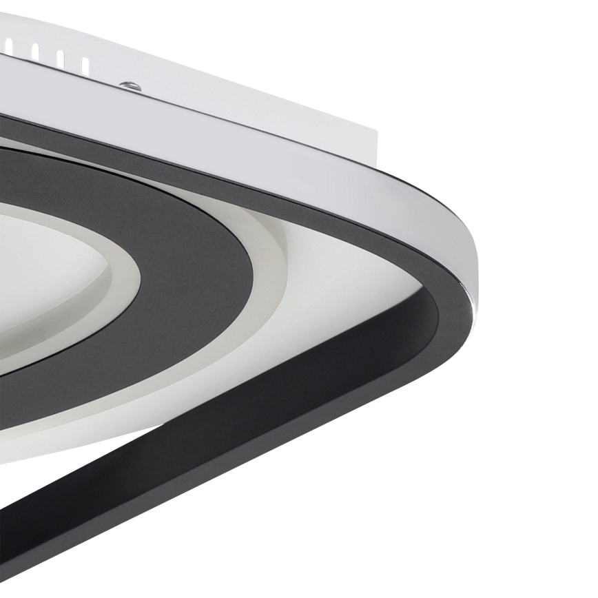 Eglo - LED Prigušiva stropna svjetiljka LED/21,5W/230V + LED/10,5W + LED/3W 3000-6500K crna + daljinski upravljač