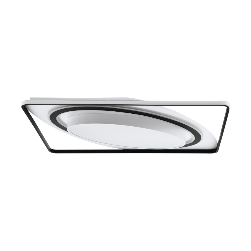 Eglo - LED stropna svjetiljka s prigušivanjem LED/28W/230V+LED/13W+ LED/2,8W 3000-6500K crna + daljinski upravljač