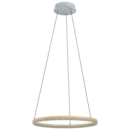 Eglo - LED Prigušivi luster na sajli LED/36W/230V 3000K siva/hrast