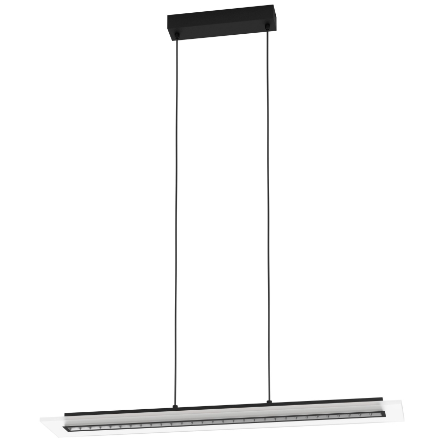 Eglo - LED Prigušivi luster na sajli LED/57,5W/230V 3000K crna + daljinski upravljač